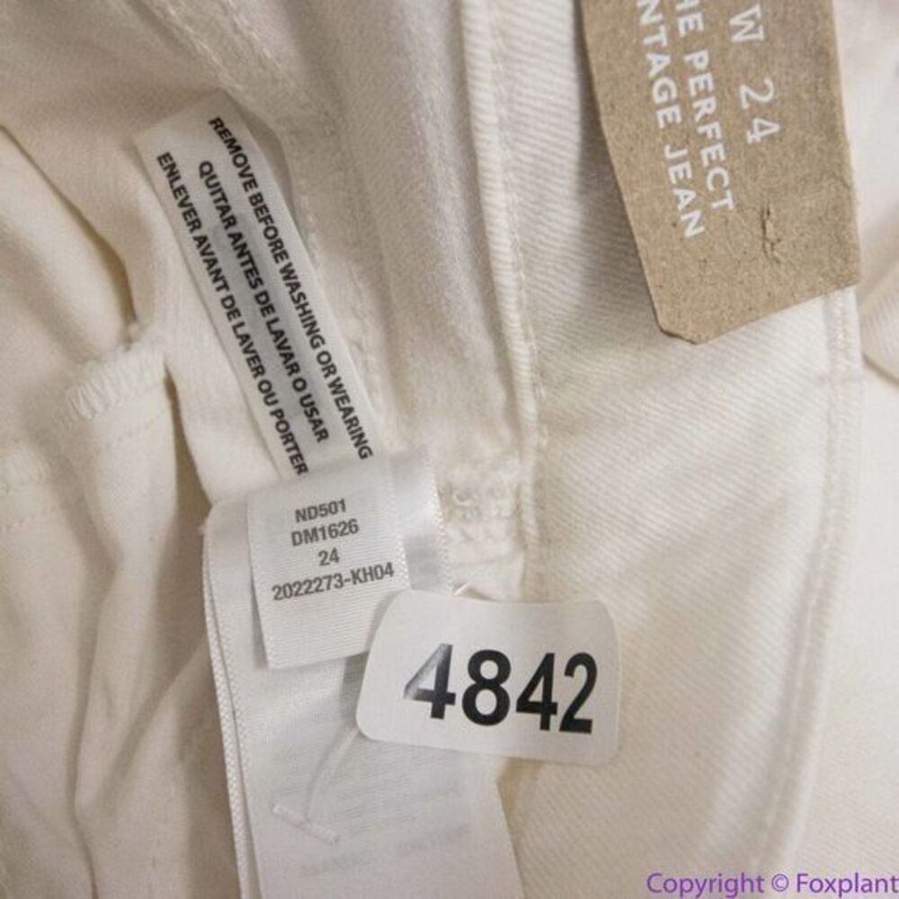 NEW Madewell The High-Rise Perfect Vintage Jean‎ in Tile White, 24 - Picture 16 of 16